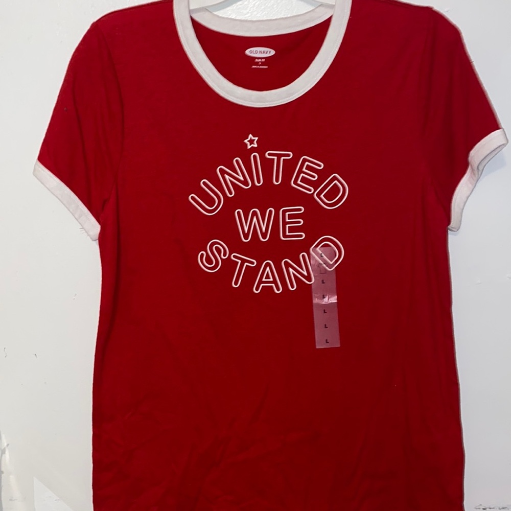 Old Navy | United We Stand Red Shirt